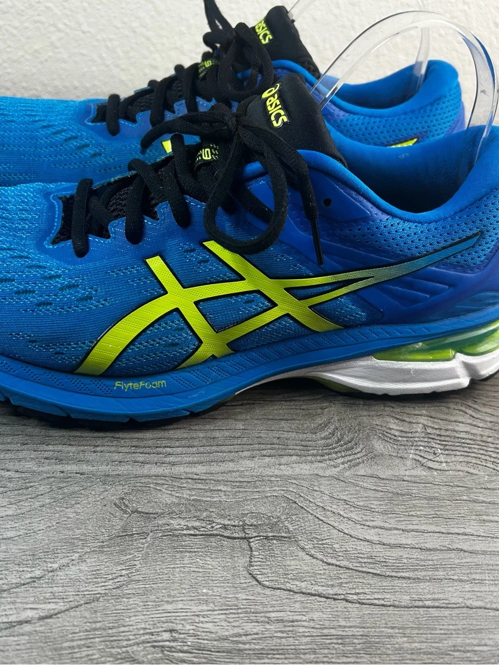 ASICS GT-2000 9 Men’s Blue & Lime Running Shoes Size 11.5 Sneakers Athletic